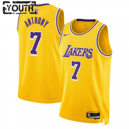 Maillot Enfant Los Angeles Lakers Carmelo Anthony 7 2022-23 Nike Icon Edition Gold Swingman